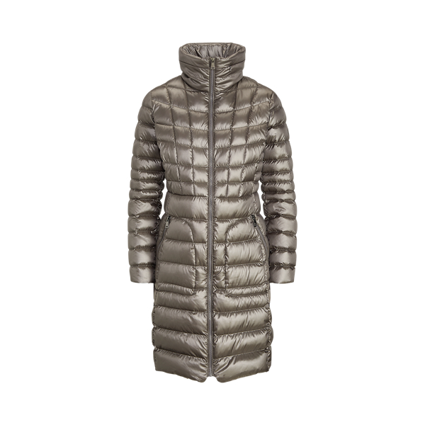 Manteau matelass&eacute; col chemin&eacute;e