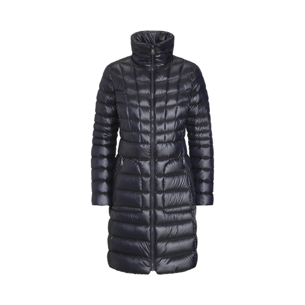 Quilted Mockneck Coat Lauren in 1