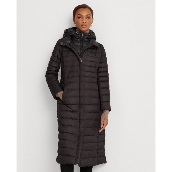 Black Maxi Down Coat Lauren 4