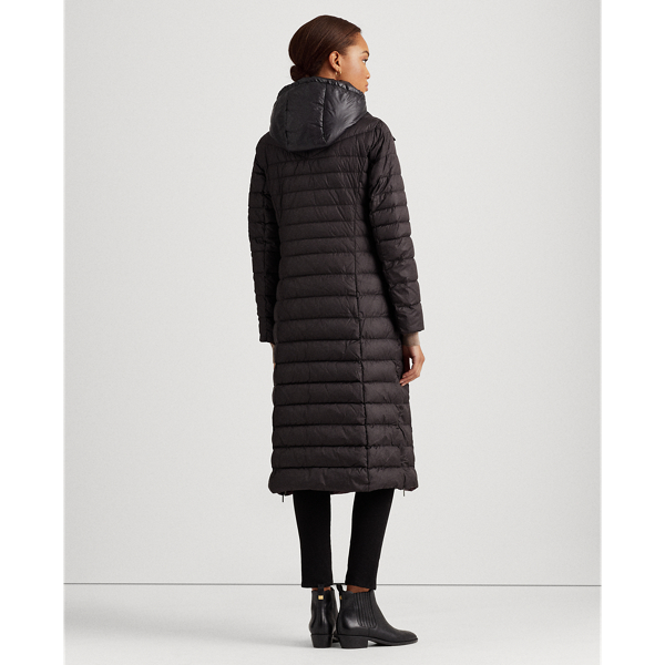 Black Maxi Down Coat Lauren 5