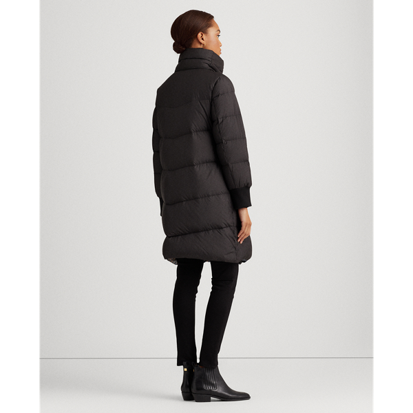Black Down Mockneck Coat Lauren 5