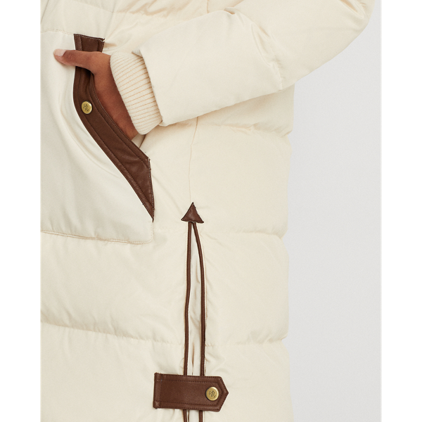 Doudoune &agrave; capuche Lauren en Cr&egrave;me Moda 6