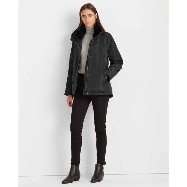 Black Boxy Down Jacket Lauren 4