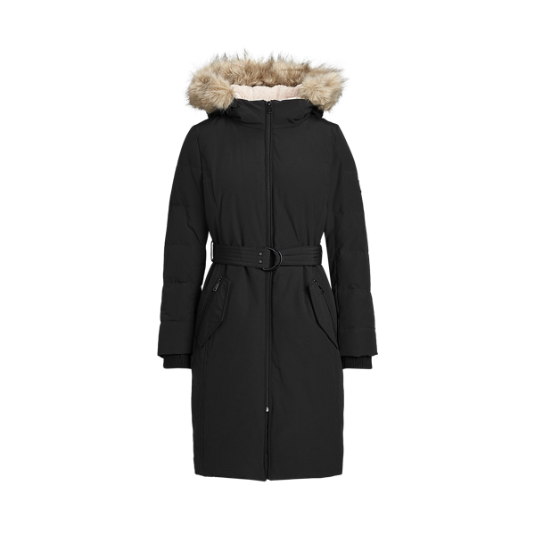 特別価格！Ralph Lauren Belted Hooded Down Coat Belted Hooded Down Coat
