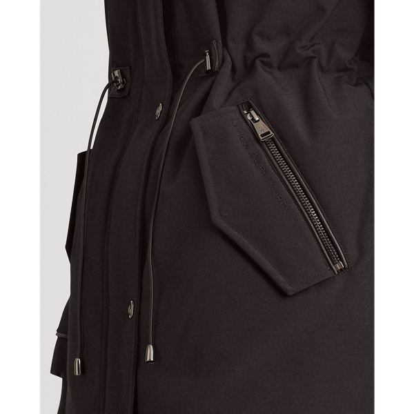 Black Hooded Parka Coat Lauren 6