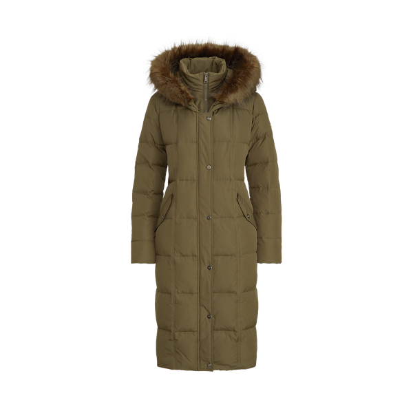 Quilted Down Maxi Coat