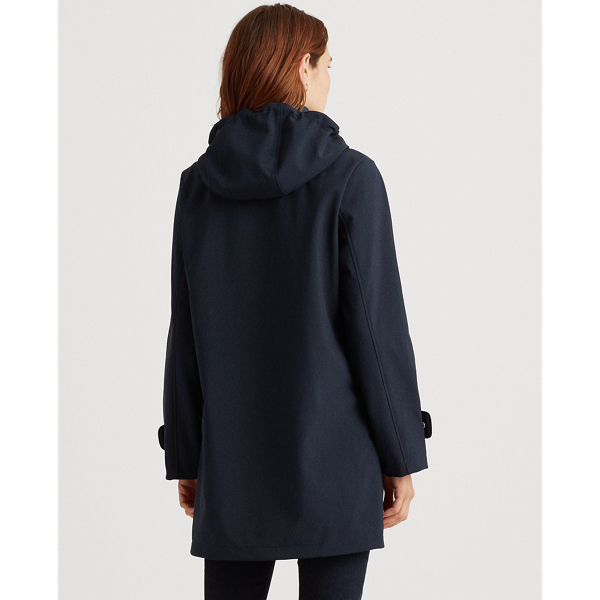Navy Hooded Quilted-Bib Jacket Lauren 5