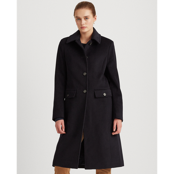 Regal Navy Wool-Cashmere Coat Lauren 4