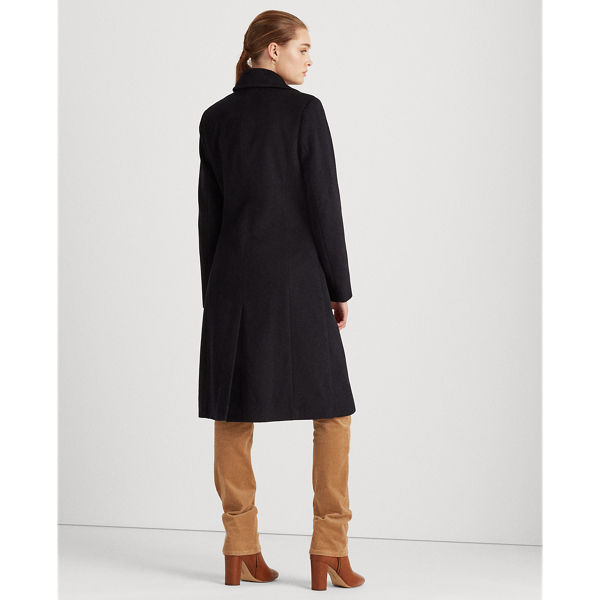 Regal Navy Wool-Cashmere Coat Lauren 5
