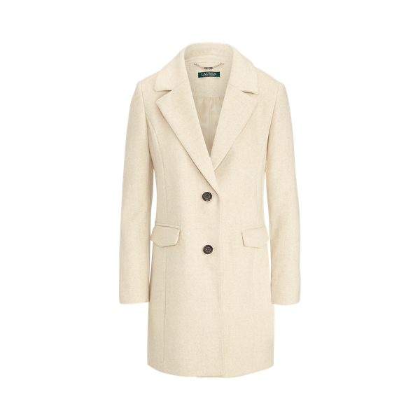 Herringbone Wool-Blend Coat Lauren 1