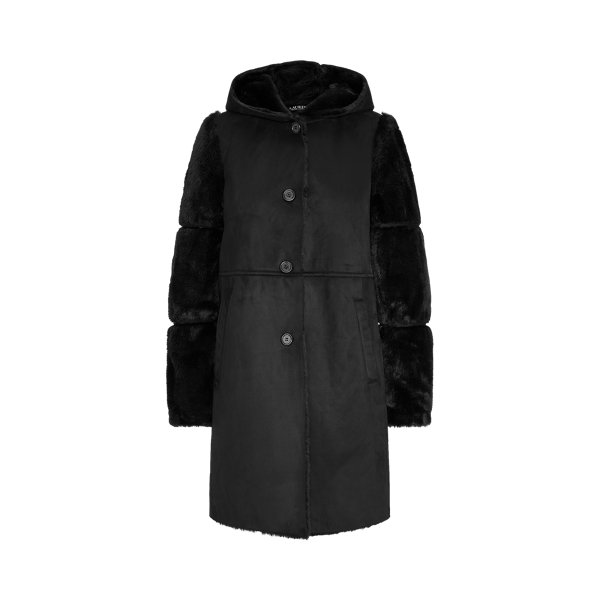 Combo Faux-Shearling Coat Lauren 1