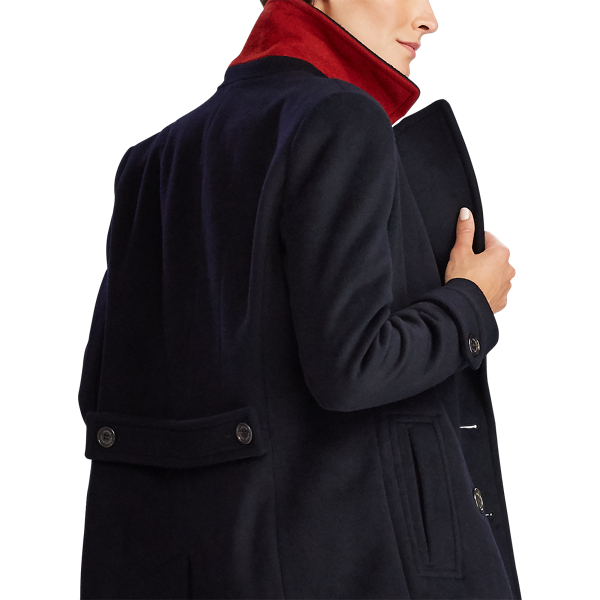 Regal Navy Wool-Blend Peacoat Lauren 6