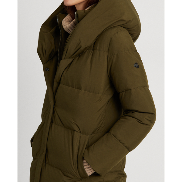 Oversize-Collar Down Coat for Women | Ralph Lauren® UK