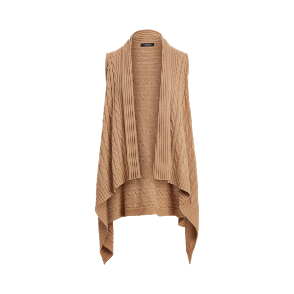 Cable-Knit Wool-Blend Gilet Lauren 1
