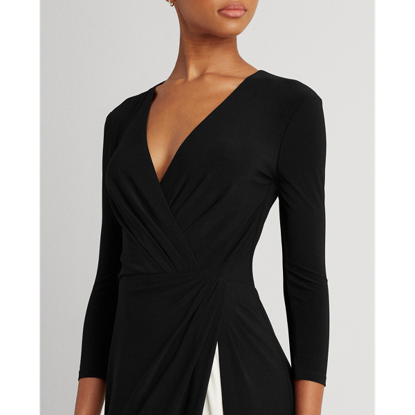 Robe en jersey &agrave; deux tons Lauren en Noir/Blanc Lauren 6