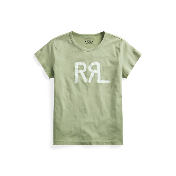 Desert Green Cotton Jersey Graphic Tee RRL 2