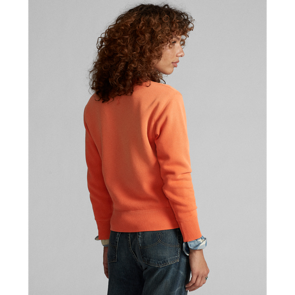 Rescue Orange Cotton-Blend Graphic Sweatshirt RRL 4