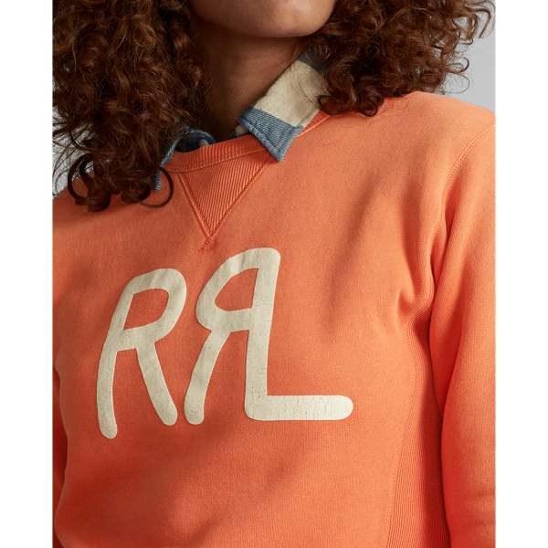 Rescue Orange Cotton-Blend Graphic Sweatshirt RRL 5