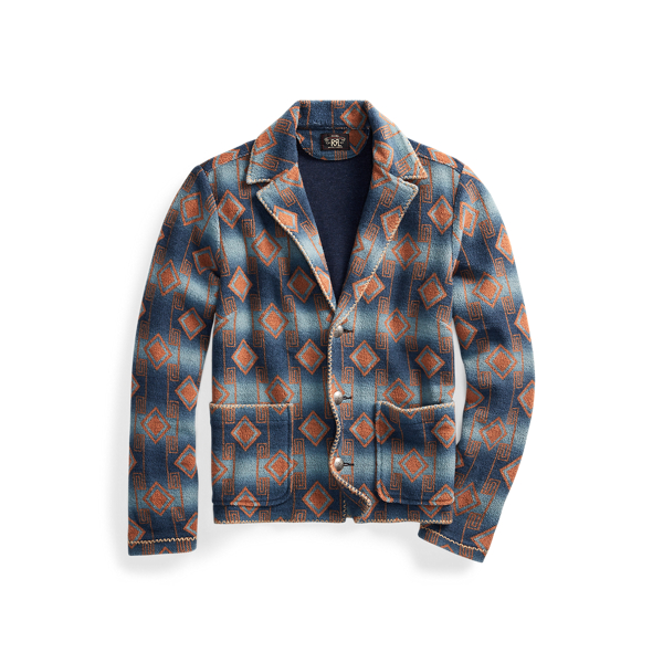 Chaqueta estilo camisa de punto RRL en 1