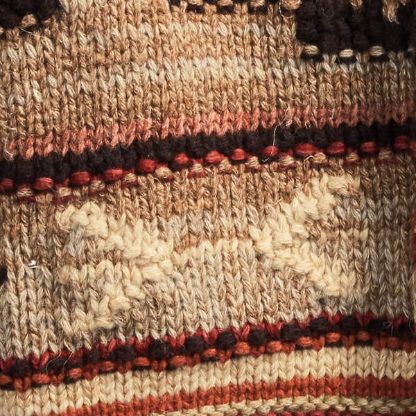 Rust Tan Multi Hand-Knit Wool-Blend Cardigan RRL 6