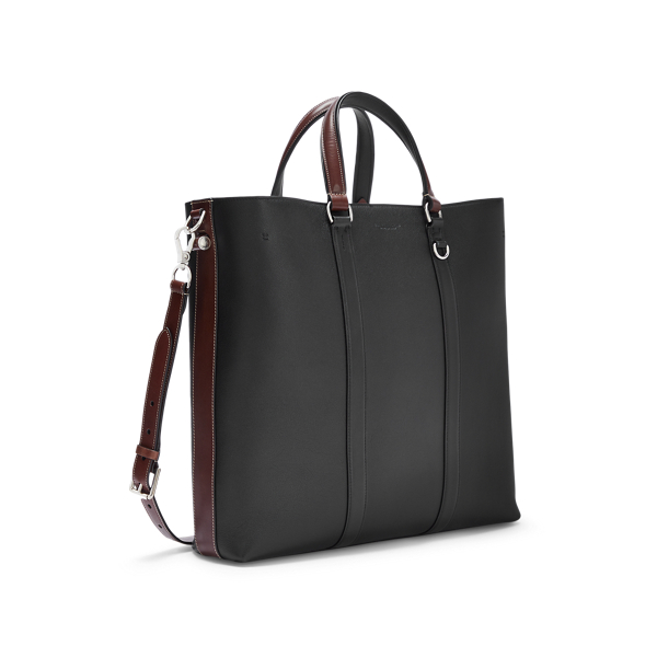 Black Calfskin Darwin Tote Purple Label 2