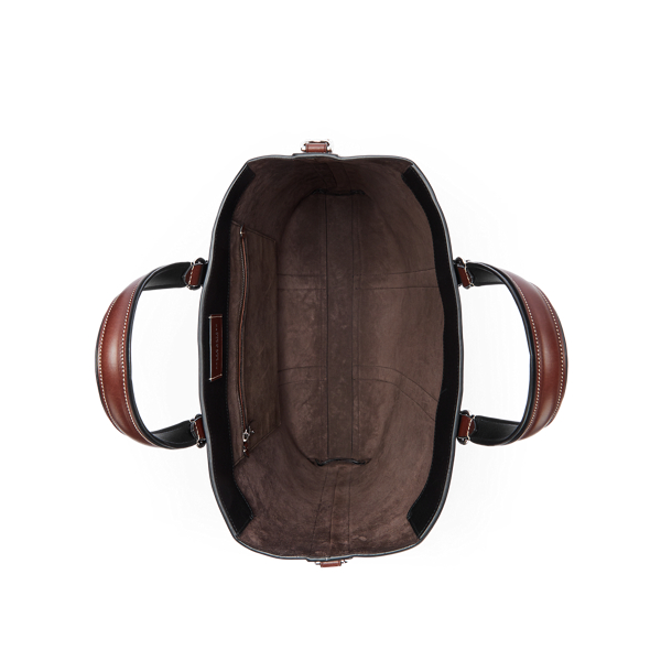 Black Calfskin Darwin Tote Purple Label 4