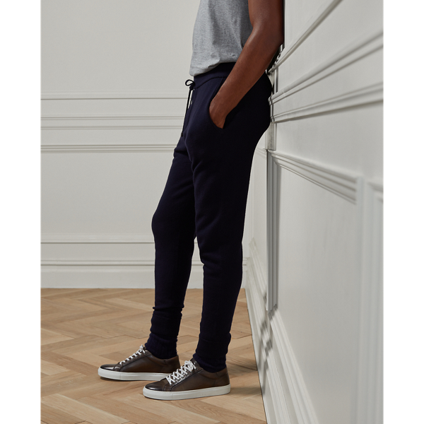 Navy Melange Wool-Cashmere Jogger Pant Purple Label 5