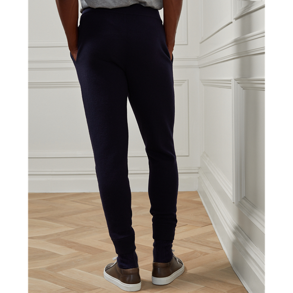 Navy Melange Wool-Cashmere Jogger Pant Purple Label 6