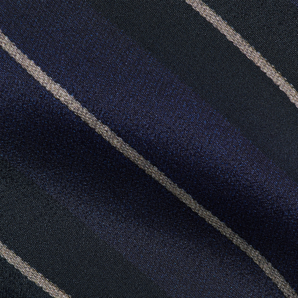Navy/Blue Regimental Patchwork Silk Tie Purple Label 3