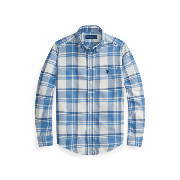 Plaid Cotton Twill Shirt Boys 1.5-6 Years em 1