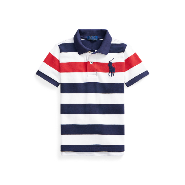 Striped Cotton Mesh Polo Shirt Boys 1.5-6 Years 1