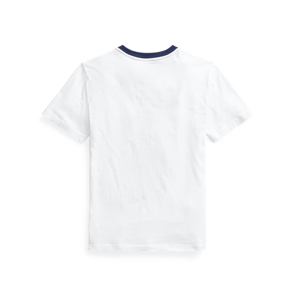 White Big Pony Cotton Graphic Tee Boys 8-20 2