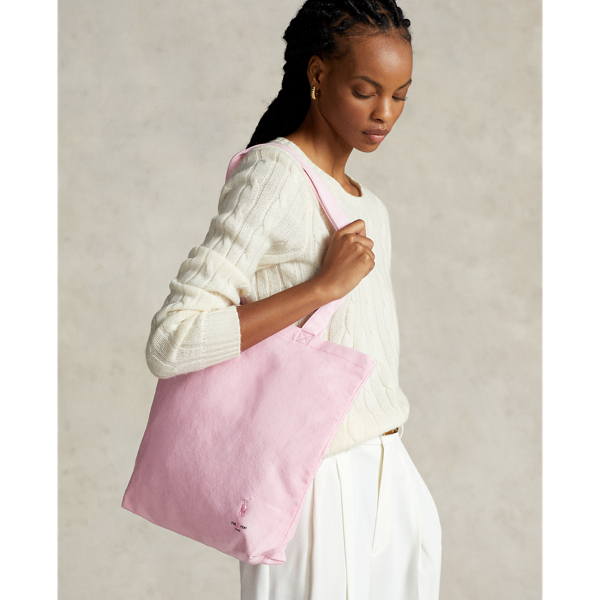 Pink Multi Pink Pony Tie-Dye Cotton Tote Bag Pink Pony 7