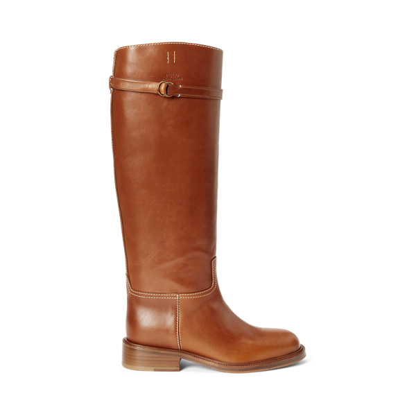 Vachetta Leather Riding Boot Ralph Lauren