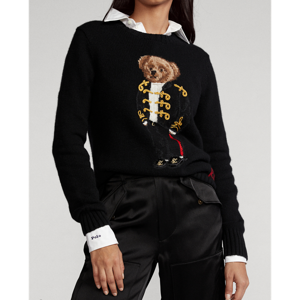 Black Multi Holiday Polo Bear Jumper Polo Ralph Lauren 6