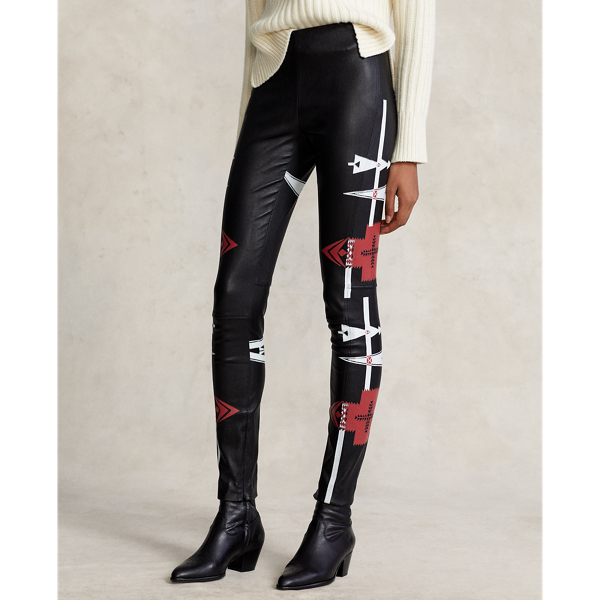 Bcn Print Print Lambskin Skinny Trouser Polo Ralph Lauren 3
