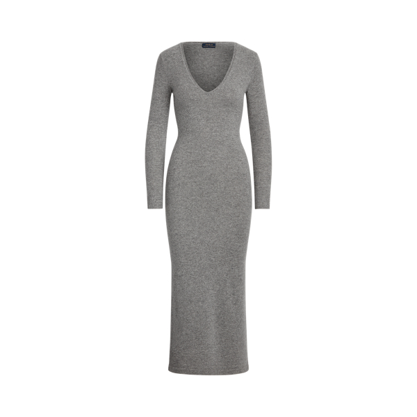 Cashmere V-Neck Dress Polo Ralph Lauren 1