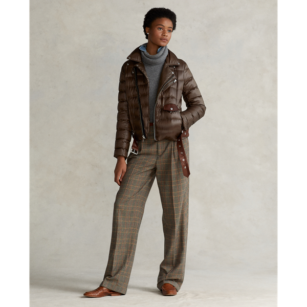 Dark Beech Down-Filled Moto Coat Polo Ralph Lauren 4