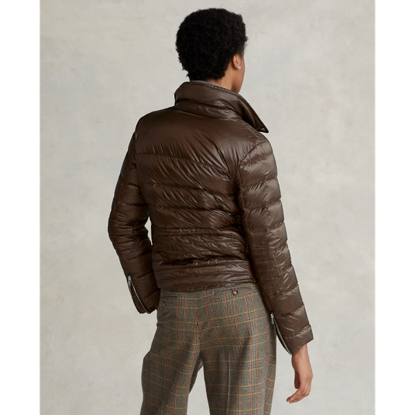 Dark Beech Down-Filled Moto Coat Polo Ralph Lauren 5