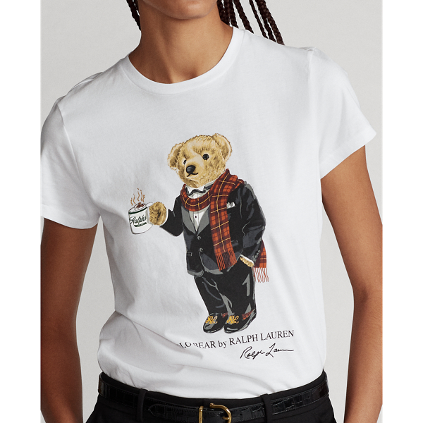 White Cocoa Polo Bear T-shirt Polo Ralph Lauren 6