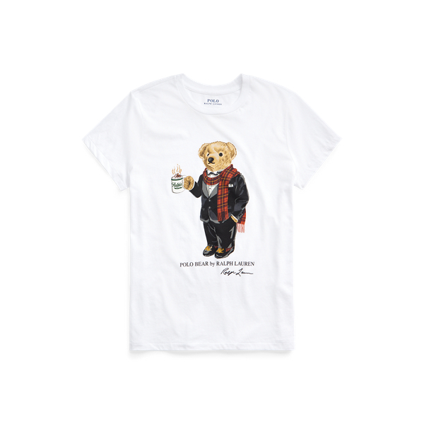 White Cocoa Polo Bear T-shirt Polo Ralph Lauren 2