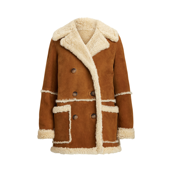 Pale Russet/Spring Beige Reversible Shearling Coat Polo Ralph Lauren 2