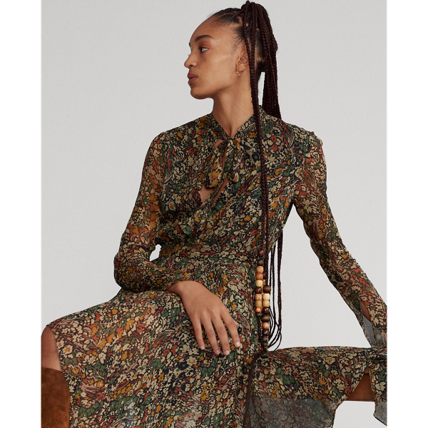 Easton Floral Floral Handkerchief-Hem Dress Polo Ralph Lauren 4