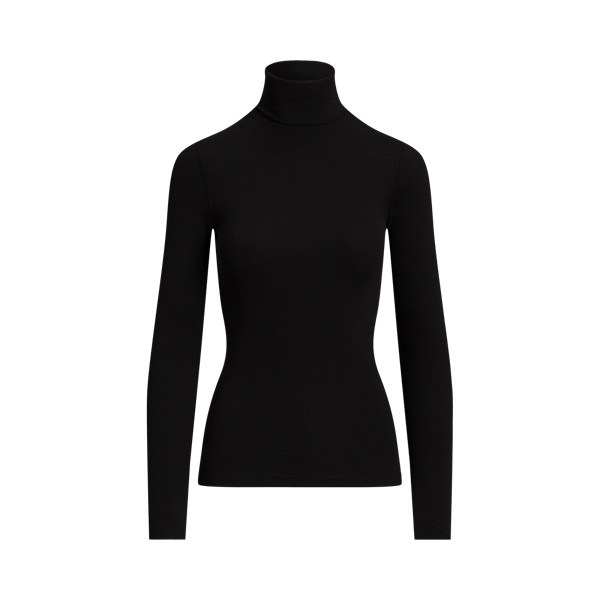 Stretch Ribbed Turtleneck