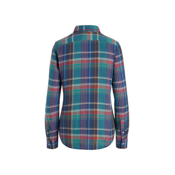 Blue/Green Plaid Cotton Shirt Polo Ralph Lauren 2