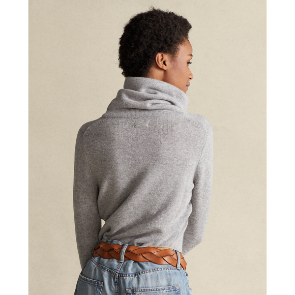 Brume Heather Cashmere Roll Neck Polo Ralph Lauren 6