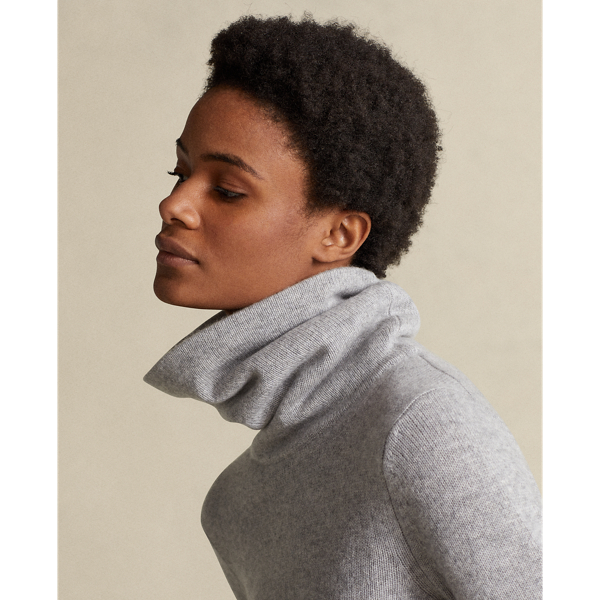 Brume Heather Cashmere Roll Neck Polo Ralph Lauren 7