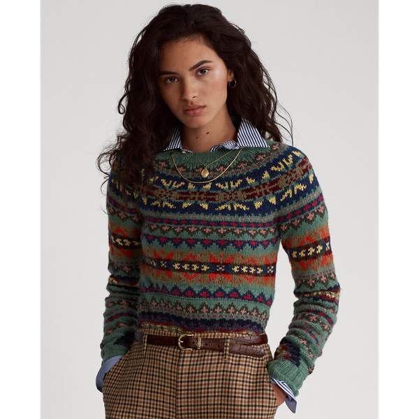 Fair Isle Wool Blend Jumper for Women Ralph Lauren UK