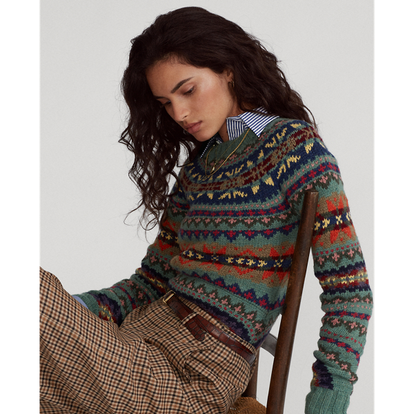 Fair Isle Wool-Blend Jumper for Women | Ralph Lauren® GI
