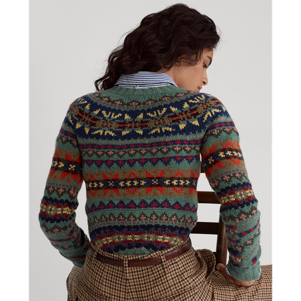 Fair-Isle-Pullover aus Wollmischung Polo Ralph Lauren in Urlaubs-Grün multi 6